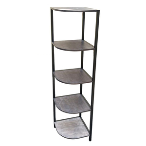 KGT68015 5-Tier Fan-Shaped <b>Corner</b> Shelf for Living Room - Product Image 2