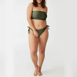 Maillot de bain deux pièces de haute qualité, séchage rapide, 100 % coton, imprimé léopard personnalisé par sublimation, mode été, vente en gros, pour femme mature - Product Image 1