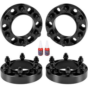 Entretoises de roue en alliage d'aluminium centrées sur le moyeu 6x5.5, 1.25 pouces (20mm), idéales pour Tacoma/GX460/GX470, avec motif de boulons M12x1.5 - Product Image 1