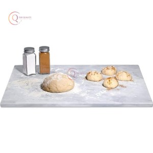Bloc à découper en marbre blanc pur rectangulaire de luxe fait à la main ustensiles de cuisine attrayants vaisselle prix compétitif planche à découper - Product Image 1