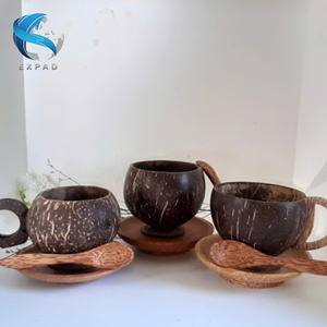 Cuencos de cáscara de coco biodegradables Cuenco para servir comida ecológico - Product Image 1