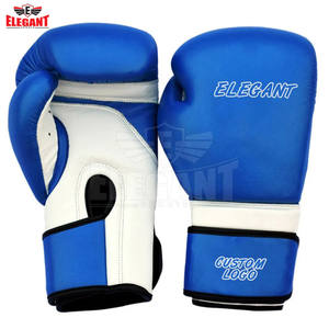 Guantes de boxeo de cuero con estampado personalizado deportivo elegante para Kickboxing artes marciales MMA Muay Thai BJJ característica impermeable - Product Image 3