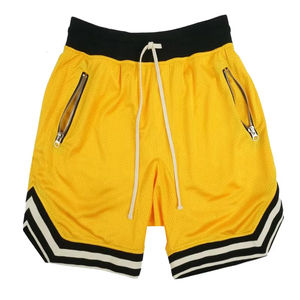 Shorts en coton respirant à taille mi-haute avec cordon de serrage pour hommes, grande taille, à séchage rapide, motif imprimé, pour la course et le basketball – Prix usine - Product Image 5