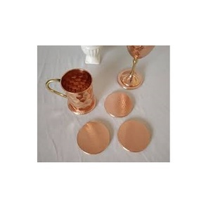 Dessous de verre pour café fait à la main décor de table à la maison pour dessous de verre en cuivre à l'aspect vintage décor de table de fêtes de mariage de style américain - Product Image 4