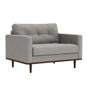 ชุดที่นั่งรักเบอร์ลินวัสดุไม้และกำมะหยี่สำหรับรับประทานอาหารเฟอร์นิเจอร์ห้องนั่งเล่น - Product Image 4