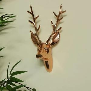 2026 Hot Selling Contemporary Wall Mounted <b>Stag</b> <b>Head</b> Iron Wall Decoration for Weddings Handicraft Still Life Design - Product Image 6