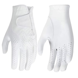 Gants de golf professionnels pour hommes, cuir d'agneau de haute qualité, cuir véritable, couleur blanche et noire, avec protection de la paume pour le sport - Product Image 4