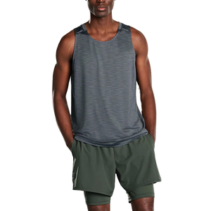 Débardeur de sport pour homme personnalisé, couleur unie, coupe régulière, respirant, tricoté, décontracté, unisexe, confortable, haut d'entraînement - Product Image 2