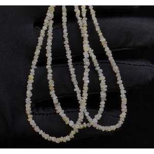 Perles de diamant jaune clair fantaisie 100% naturelles non taillées 2-3 mm, qualité AAA+, pépites brutes de haute qualité pour la fabrication de bracelets - Product Image 3