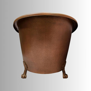 Wholesale Custom Size 5-Star Hotel Luxury Villa Bathroom Project Handmade Hammered Copper Clawfoot Bathtub Luxury Tubs. - Product Image 4