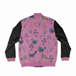 Chaqueta Bomber de Hombre Estilo Urbano con Parches, Bordado, Cuello Alto, Cierre de Cremallera, Proceso de Teñido para Invierno - Product Image 6