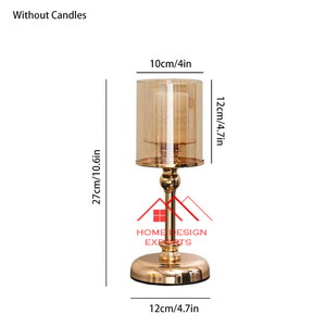 Vela de Metal de calidad moderna y soporte para luz de té, vajilla de boda única, centro de mesa, superventas - Product Image 4