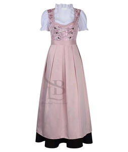 Vestido Dirndl para Mujer al por Mayor, Estilo Bávaro Único, Poliéster/Algodón, Botones Delanteros, Tejido de Punto con Estampado de Leopardo, Ecológico - Product Image 6