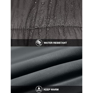 เสื้อกั๊กขนเป็ดน้ำหนักเบาสำหรับผู้ชายผ้าแคนวาสสำ100% ผ้าโพลีเอสเตอร์ผ้าใบกันลมมีซิป - Product Image 5