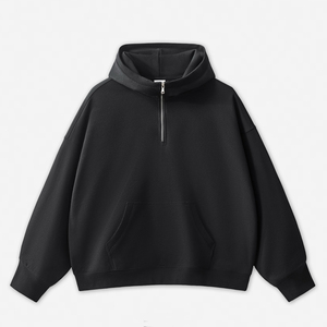 Sudaderas con Capucha Extra Grandes de Alta Calidad con Cierre de Cremallera, 100% Algodón, Felpa Gruesa, Sudaderas para Hombre, Bordado Personalizado, Impresión DTG, Bolsillos - Product Image 1