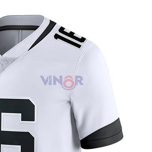 Maillot de football américain personnalisé 2025 avec manches courtes Style usine Sublimation OEM Design entretenu maillot de football américain - Product Image 3