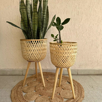 Pots de plantes naturels, jardinières suspendues Accessoires de maison Matériaux naturels sans danger pour la santé et l'esthétique