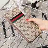Dompet Surat Baru Tas Tangan Wanita dengan Ritsleting Gaya Vintage Harga Spesial Tas Ponsel untuk Usia Paruh Baya Serbaguna Kapasitas Besar Ukuran Kecil