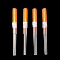 Perfusion intraveineuse vétérinaire sans douleur Cathéter intraveineux sûr pour animaux de compagnie, type stylo, en acier inoxydable médical, multi-calibre