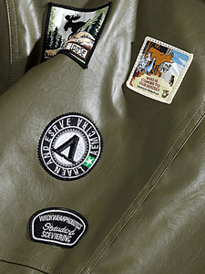 Blouson en cuir pour homme, style boxy personnalisé, nouveau modèle, en toile, avec fermeture éclair à lettres, grandes tailles, streetwear d'hiver, logo personnalisé - Product Image 6