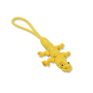 Giocattolo da Masticare per Cani a Forma di Lucertola Gialla, Ecologico, Interattivo, in PC, Stile Semplice e Moderno, Confezione Classica - Product Image 1