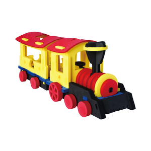 Tren de Juguete Colorido 3D, Rompecabezas de EVA para Niños de 2 a 4 Años, Juego Educativo de Ensamblaje de Vehículos, Diseño Móvil, Unisex, No Tóxico - Product Image 1
