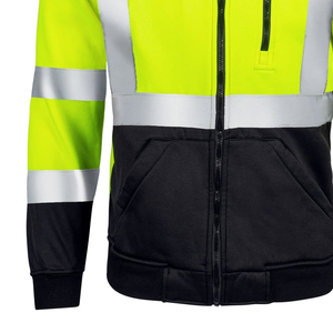 Aangepast Logo Unisex Hi Vis Reflecterende Veiligheidsjas Productiebedrijf