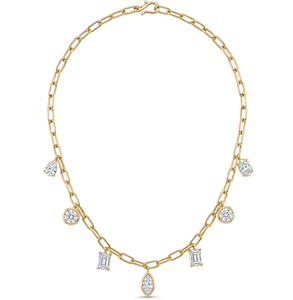 Colgantes de oro rosa de 18 quilates con diamantes cultivados en laboratorio de corte mixto certificados por IGI para joyería de lujo para mujer, uso diario - Product Image 1