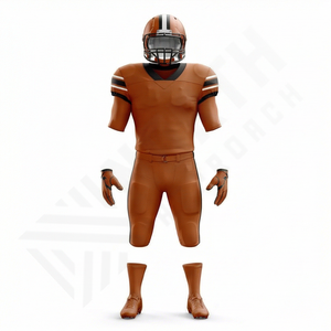 Ensemble de maillot de football américain personnalisé le plus populaire, respirant, à manches courtes, grande taille, équipement de performance - Product Image 1