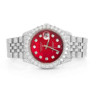 Reloj de Lujo para Hombre, Cuadrado, de Acero Inoxidable, con Incrustaciones de Moissanita, Estilo Hip Hop, con Diamantes de Imitación y Cuarzo - Product Image 1