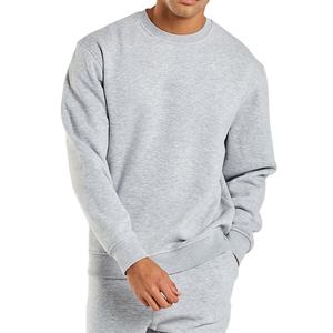Sudadera CON CAPUCHA DE MODA personalizada, sudadera holgada con hombros caídos y cuello redondo, sudadera en blanco de algodón mezclado para hombre - Product Image 1
