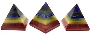 Pyramide de sept CHAKRAS liée de la meilleure qualité/pyramide de pierre de CHAKRA en pierre naturelle/pyramide de sept CHAKRAS de qualité supérieure - Product Image 3
