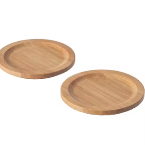 Posavasos más vendido con posavasos hecho a mano de forma redonda de madera maciza por Crescent Crafts - Product Image 4