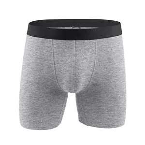 Calzoncillos bóxer deportivos para hombre, ropa interior de bambú auténtico, cómodo, antirozaduras, sin espalda, de cintura alta, OEM y ODM - Product Image 3