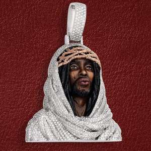 Collar con Colgante de Caja de Recuerdos Personalizable con Foto, Chapado en Oro de 18K, con Circonitas y Diamantes Brillantes, Estilo Hip-hop - Product Image 4