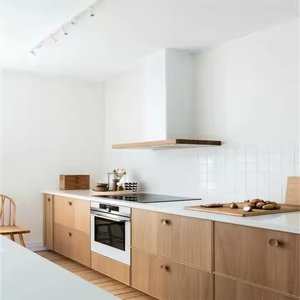 European Modern Design UV <b>Melamine</b> MDF Standing Kitchen Cabinet <b>Set</b> Full Wood Modular Cupboard Kitchen Furniture Vietnam factory - Product Image 1