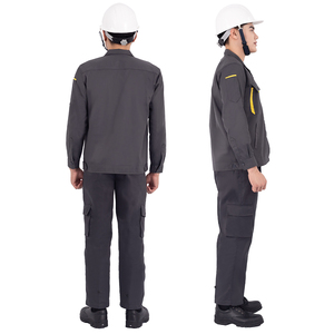Conjunto de uniforme de trabajo de mezcla de algodón transpirable Unisex para trabajadores de fabricación - Product Image 5