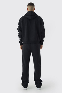 เสื้อฮู้ดแขนยาวสำหรับผู้ชายเสื้อฮู้ดพิมพ์ลายพัฟ3D สำหรับฤดูหนาว450GSM ระบายอากาศได้ดี - Product Image 2