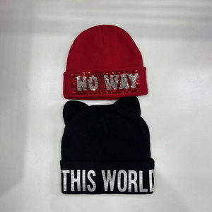 Haute qualité à revers blanc hommes Skully Beanie hiver unisexe tricoté chapeaux chaud personnalisé Beanie avec Logo plage Y2K Style - Product Image 6