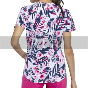 Ensemble de blouses d'infirmière unisexe Fuji imprimées à col en V, uniformes d'hôpital, travail dentaire, taille XL, résistantes à la chaleur, taille plus, blouses d'infirmière pour femmes - Product Image 3
