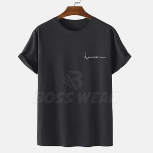 เสื้อยืดคอกลมผู้ชายผ้าฝ้าย/โพลีเอสเตอร์คุณภาพดี ระบายอากาศได้ดี ดีไซน์ตามสั่ง สไตล์ใหม่ แขนสั้น ราคาสุดคุ้ม - Product Image 1