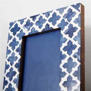 Cadre photo incrusté de résine d'os en bois de la meilleure qualité fabriqué à la main beau cadre photo personnalisé pour la décoration de l'Inde - Product Image 5