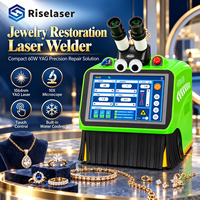 Soudeuse laser YAG 60W pour bijoux, machine de soudage par points de bureau pour la restauration de bijoux, système de réparation de précision avec microscope