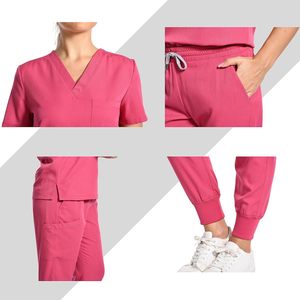 Chaqueta de verano de manga corta unisex, traje de enfermería personalizado de alto diseño para pacientes, médicos, uniformes del personal del Hospital - Product Image 4