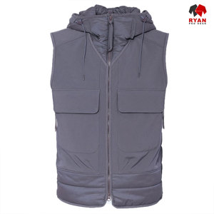 Gilet matelassé imperméable personnalisé Ryan Pro Gear pour hommes Fermeture éclair Respirant et anti-boulochage Options de logo OEM - Product Image 5