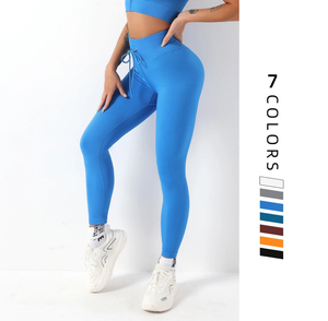 22 colores de cintura alta sin costuras Sexy Fitness Push up Leggings mujeres entrenamiento Leggings para mujeres - Product Image 1
