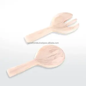 Fourchette en résine écologique faite à la main, allant au lave-vaisselle, cuillère à salade, vaisselle élégante et durable pour cuisine, salle à manger, fête à la maison - Product Image 1