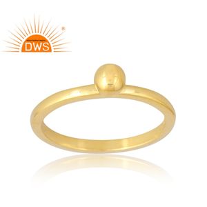 Anillo de Plata de Ley 925 chapado en oro de 18 quilates, joyería fina Demi para mujer, regalo para ella - Product Image 1