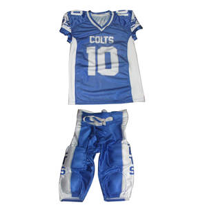 Camiseta de fútbol americano personalizable, conjunto de pantalón, tela totalmente Spandex, impresión por sublimación, jóvenes adultos, incluyendo diseño XL - Product Image 2