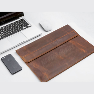 100% Housse d'ordinateur portable en cuir professionnel Housse pour ordinateur portable en cuir durable Housse pour ordinateur portable en cuir du Pakistan - Product Image 3